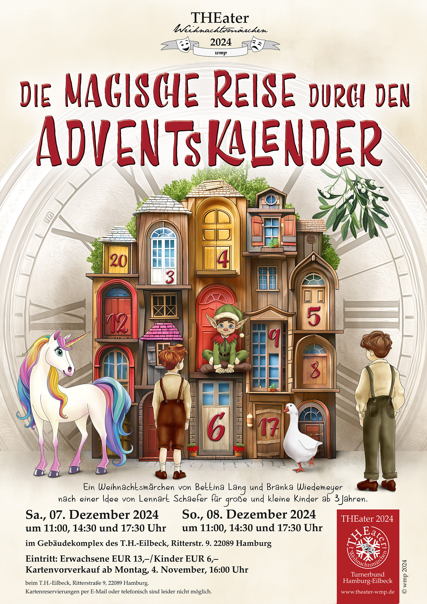 THEater Weihnachtsmärchen 2024: Die magische Reise durch den Adventskalender - Banner